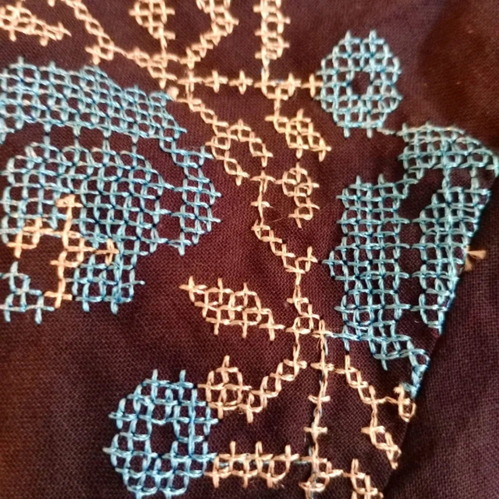 Cowgirl Legend‎ NWT Sz. Small Blue 100% Cotton Embroidered Top - Picture 13 of 13